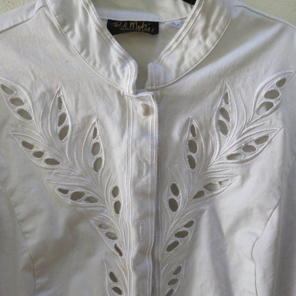 Bob Mackie Wearable Art Button Up - image 2